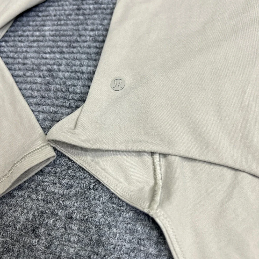 Lululemon Wundermost Ultra Soft Nulu Turtleneck Bodysuit Beige XL Long Sleeve